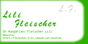 lili fleischer business card